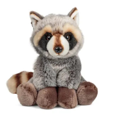 Produktbild von Tobar Plüsch Waschbär Kuscheltier - realistisch Design - Lernspielzeug