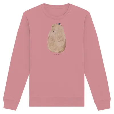 Produktbild von Mr. & Mrs. Panda Baumwoll Pullover Murmeltier Größe L - Canyon Pink - Geschenk, Sweater, Anstand, Pulli, Bio-Pullover, Freundlichkeit, Sweatshirt, Respekt, Knigge
