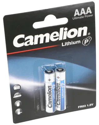 Obrázok produktu pre Camelion Lítiové batérie AAA, Micro, FR03, 1,5 V, 2 ks