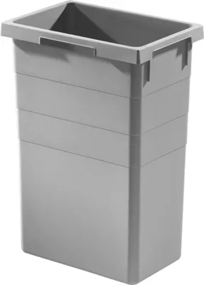 A light gray trash can insert is shown against a white background.