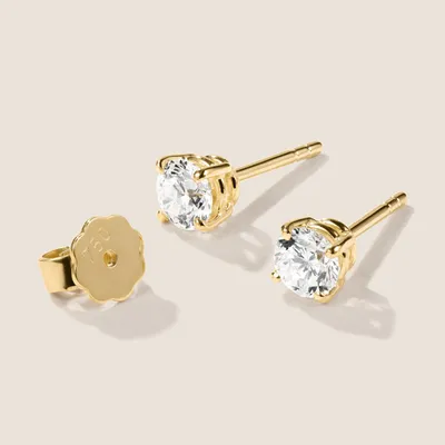 Produktbild von Brillant Diamant Ohrstecker Paar 750/- Gelbgold 18 Karat Gold 0,80 ct G/VS1