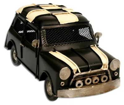 Produktbild von Schwarzes Metallauto mit Spardose Oldtimer Mini