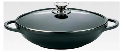 Produktbild von XXL Wokpfanne mit Glasdeckel Induktion Ø 40 cm