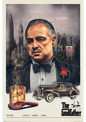 Obrázok produktu pre Kmotr – Loajalita, česť, rodina – Plagát, 61x91,5 cm