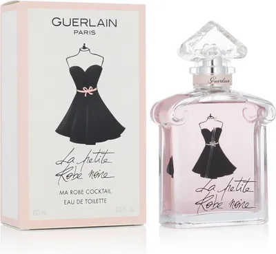 Produktbild von Guerlain La Petite Robe Noire, Frauen, 100 ml, Nicht nachfüllbare Flasche, Jasmin, Orangenblüte, Rose, Apfel, Schwarze Johannisbeere, Kirsche (Frucht), Bernstein, Weißer Moschus