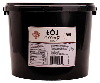 Image de Graisse de bœuf premium, 100%, 3 kg - Schronisko