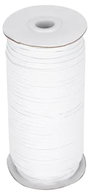 Obrázek produktu pro Pružná stuha, šňůrka pro kutily, vysoce pružná, na oděvy, šití a vyšívání, 180 m, bílá