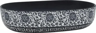 Immagine prodotto di Lavabo da Appoggio Nero e Blu Ovale 59x40x14 cm Vetroceramica