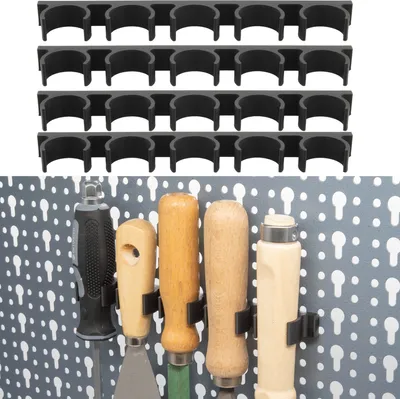 Produktbild von 4x Werkzeughalter für Küpper Lochwand Feile Stemmeisen Schraubendreher Halterung