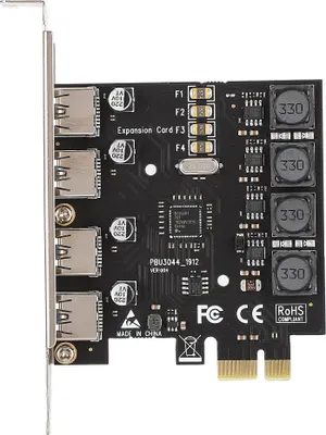Obrázek produktu pro 4portový adaptér PCI-E na rozšiřující kartu USB 3.0 PCI Express s rychlostí 5 Gb/s