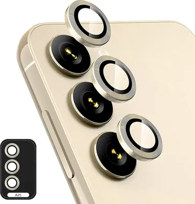Obrázok produktu pre Pre Samsung Galaxy A25 5G Hliníkový krúžok fotoaparátu + H9 tvrdené sklo