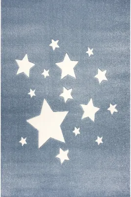 Produktbild von ScandicLiving Kinderteppich 120x180 cm Sterne blau
