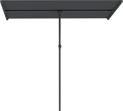 Produktbild von Drehbarer Gartenschirm 180° Höhenverstellbar Aluminium Mast 150x205cm Dunkelgrau Sonnenschutz