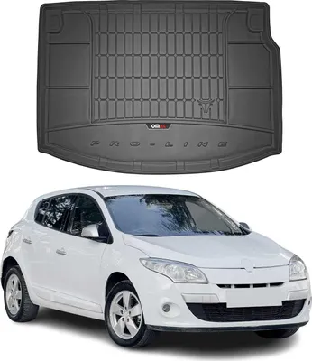 Zdjęcie produktu dla Gumowa wykładzina bagażnika OMAC do Renault Megane hatchback 2008-2015 TPE czarna