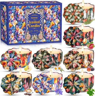 Immagine prodotto di Set di candele profumate, candele, regali di Natale, 8 pezzi