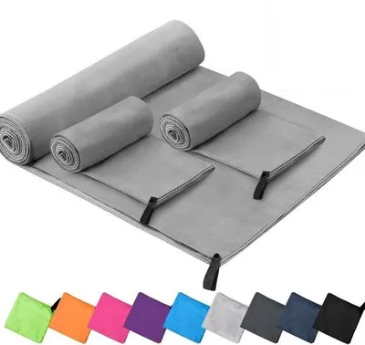 Produktbild von Famanu Mikrofaser Reisehandtuch - 16 x 32 cm, schnelltrocknend, superabsorbierend, leicht und kompakt