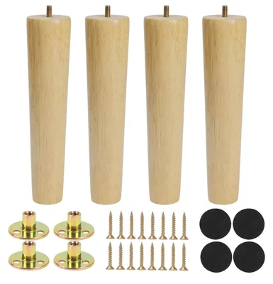 Produktbild von Set aus 4 Holz-Möbelbeinen von 25 cm