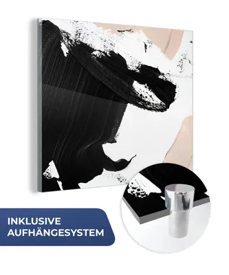Obrázek produktu pro MuchoWow® Obrazy na skle - Nástěnné obrazy - Fotografie na skle Malba - Design - Abstraktní 50x50cm Nástěnná dekorace ze skla - akrylová malba na sklo -