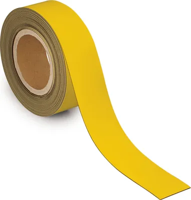 Produktbild von Kennzeichnungsband magnetisch 1cmx10m gelb Packung mit 10 Stück