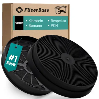 Aktivkohlefilter 2 Stück, 175x175x39 mm, für Dunstabzugshauben