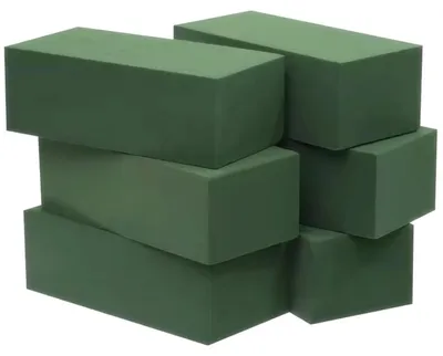 Immagine prodotto di cyclingcolors 23x10,5x7 cm, schiuma florale umida, 6 pezzi, verde