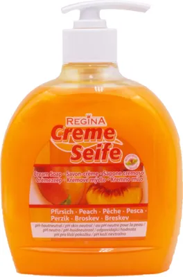 Produktbild von REINEX Cremeseife Pfirsich, 500 ml Dispenser, pH-neutral