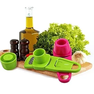 Image de Râpe à ail et gingembre compacte - Mini râpe verte pour la cuisine