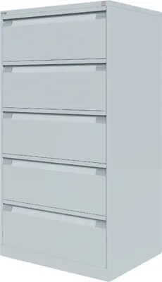 Produktbild von Bisley Hängeregistratur Schrank - 5 Schübe - Farbe: Lichtgrau