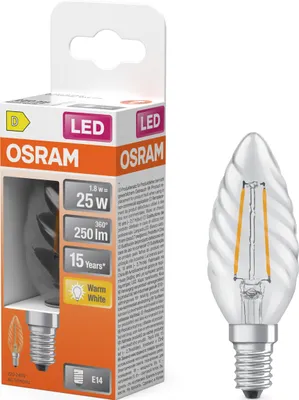 Zdjęcie produktu dla OSRAM OSR LED Kerze BW25 1,8W E14 6 Stück Verkaufseinheit 351879 4099854466595