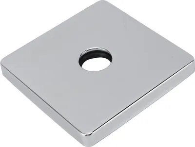Image de 4 Inch Square Shower Arm Cover 304 Stainless Steel Showerhead Cover Plate for Fixed Shower Head Arm Tub Faucet Plating