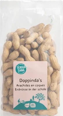 ORZESZKI ZIEMNE PRAŻONE W ŁUPINACH BIO 330 g - TERRASANA