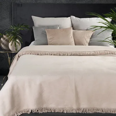 Produktbild von Eurofirany Decke Wohndecke Sofadecke Acryl 7 150x200 cm beige