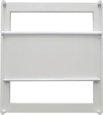 Produktbild von Klemmrollo Flex mit Seitenverspannung ohne Bohren oben und unten frei verstellbar uni weiß 100x130 cm inkl. Klemmträger