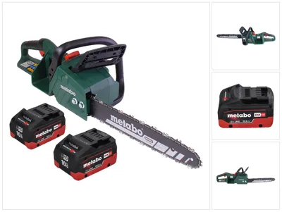 Obrázek produktu pro Metabo MS 36-18 LTX BL 40 Akumulátorová řetězová pila 36 V ( 2x 18 V ) 40 cm 22 m/s bezkartáčová + 2x baterie 10,0 Ah - bez nabíječky