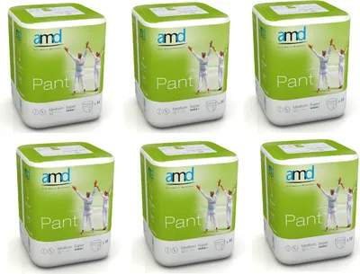 Produktbild von amd pants medium super, 6x14 Stk. 4 Tropfen Inkontinenzhosen Windelhose