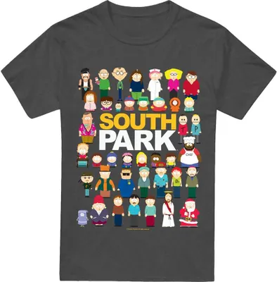 Produktbild von South Park - "Full Cast" T-Shirt für Herren/Damen Uni TV15375 (M) (Holzkohle)