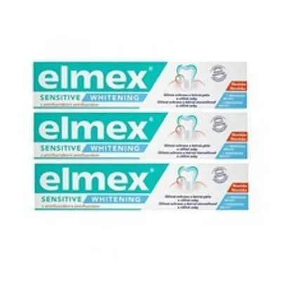 Obrázok produktu pre Sensitive Whitening (3 x 75 ml) - bieliaca zubná pasta pre citlivé zuby