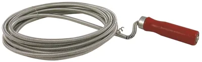 Abflussreinigungskabel 10 m mit Handgriff, grau