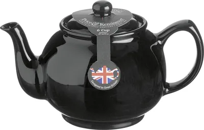 Produktbild von Price & Kensington Teekanne 6 Tassen Steingut klassisch schwarz