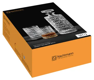 Immagine prodotto di Nachtmann Ethno Whisky Karaffen Set, 3-tlg., Karaffe, Tumbler, Trinkglas, Kristallglas, 106157