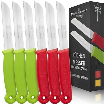 Zdjęcie produktu dla Nóż kuchenny do warzyw owoców solingen stal ząbkowany ergonomiczny