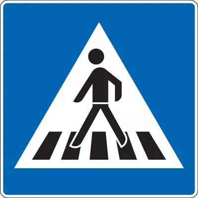Produktbild von Schild I Verkehrszeichen Fußgängerüberweg rechts, Aluminium RA0, reflektieren...
