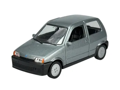 Obrázek produktu pro Welly Fiat Cinqecento stříbrný 1:34-1:39 Die Cast kovový model v krabici 43854