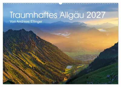 Produktbild von Traumhaftes Allgäu (Wandkalender 2027 DIN A2 quer), CALVENDO Monatskalender
