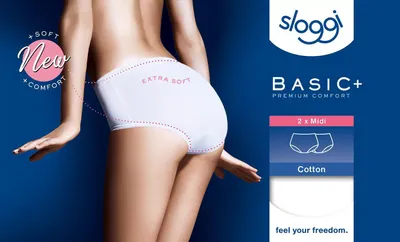Produktbild von Sloggi Jersey Hüftslip Basic weiß 2er Pack Gr. 46