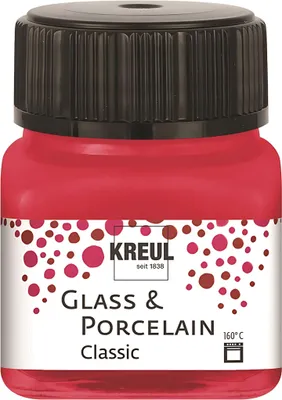 Immagine prodotto di KREUL Colore per vetro e porcellana Classico rosso carminio 20 ml