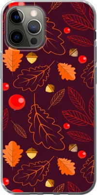 Produktbild von MuchoWow® Handyhülle Schutzhülle Hülle für Telefoonhoesje iPhone 12 Pro Muster - Herbst - Laub - Mädchen - Kinder - Kinder Silikon Softcase Handy Hülle - Abdeckung
