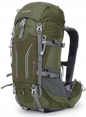 Produktbild von Bergson Tunnebo 35L Trekkingrucksack mit Regenhülle, olivgrün