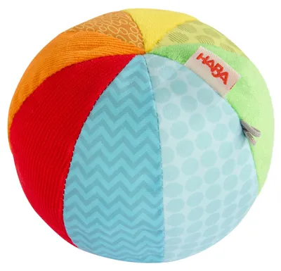Produktbild von HABA Entdeckerball Klang – Stoff Babyball mit Glocke, Motorikspielzeug für Baby