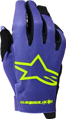 Zdjęcie produktu dla rukavice RADAR YOUTH, ALPINESTARS, dětské (fialová/žlutá fluo, vel. S)